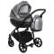 Детская коляска Tutis Nanni 3 в 1 - кожа black marble