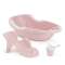 АЛЬТЕРНАТИВА Набор для купания детский (ванна+горка+ковш) - розовый