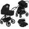 Детская коляска BubaGo Niveta 3 в 1 - черный