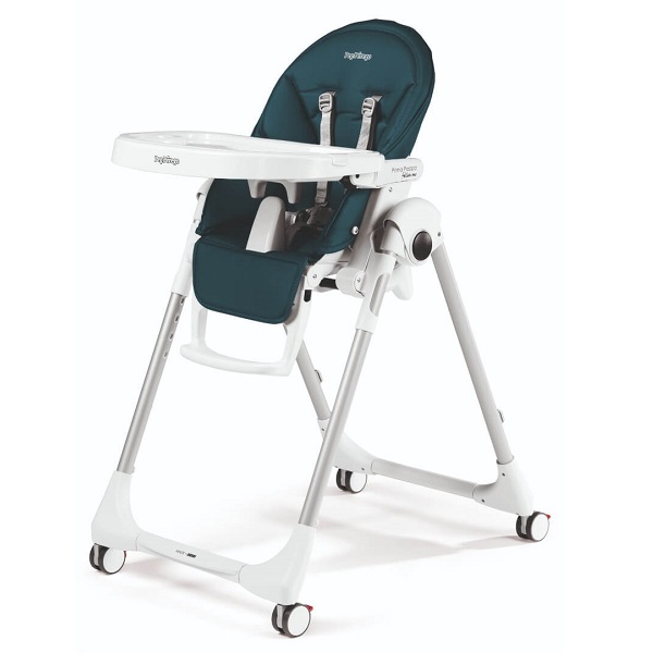 Детский стульчик для кормления Peg-Perego Prima Pappa Follow me - petrolio