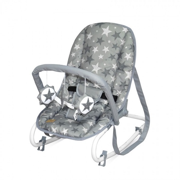 Детский шезлонг Lorelli Top Relax - grey stars