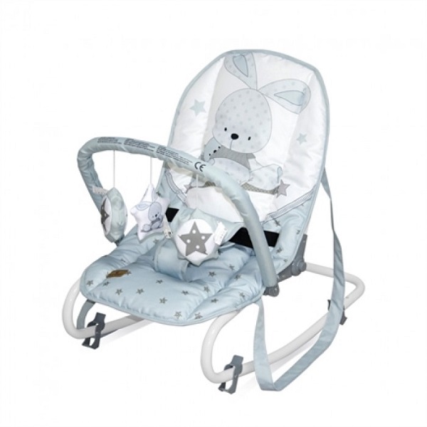 Детский шезлонг Lorelli Top Relax - blue bunny