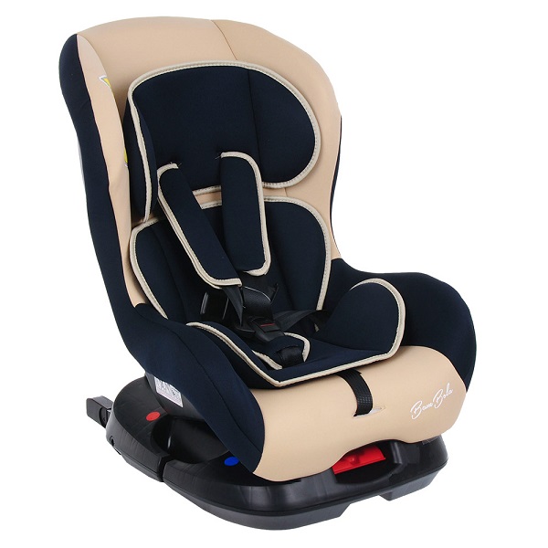 Автокресло Bambola Bambino Isofix - бежево-темно синий