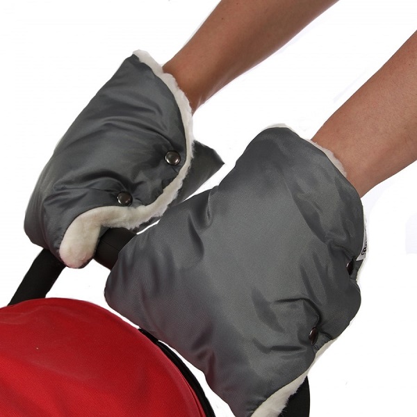 Муфта-варежки для рук к коляске Bambola лайт - серый