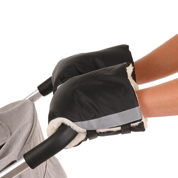 Муфта-варежки для рук к коляске Bambola - черный