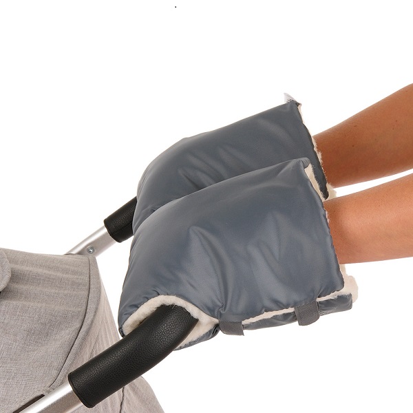 Муфта-варежки для рук к коляске Bambola - серый