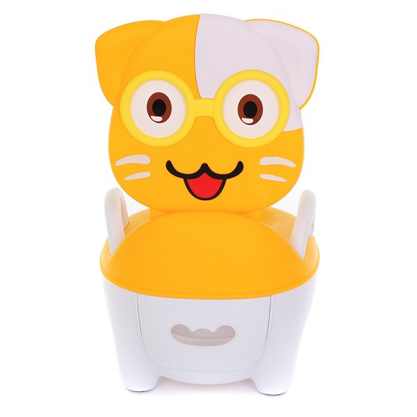 Горшок Pituso Котик в очках - желтый