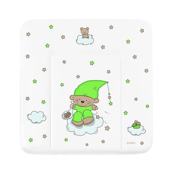 Мягкая накладка для пеленания Globex LUX 82х72 - гном на облаке