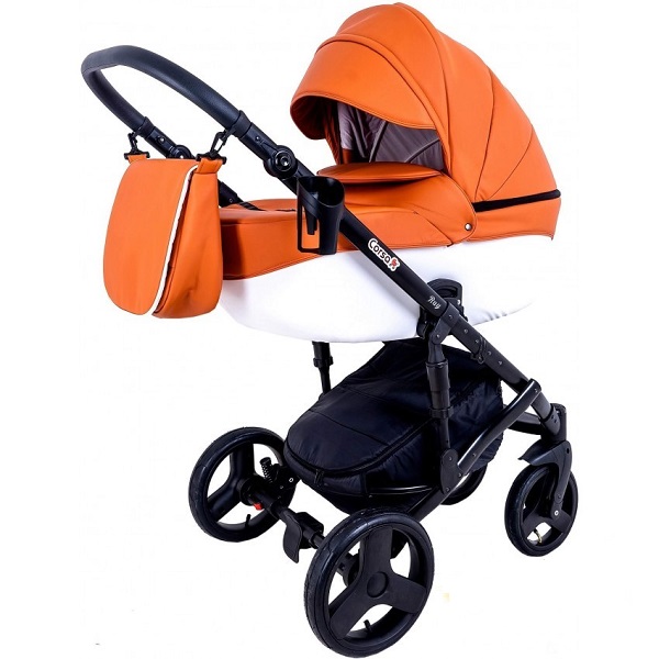 Детская коляска Ray Corsa Ecco 2 в 1 - 24 оранжево/белый