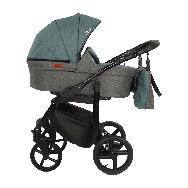 Детская коляска Ray Teresa Lux 2 в 1 - 3 темная бирюза/графит
