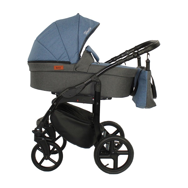 Детская коляска Ray Teresa Lux 2 в 1 - 4 синий графит