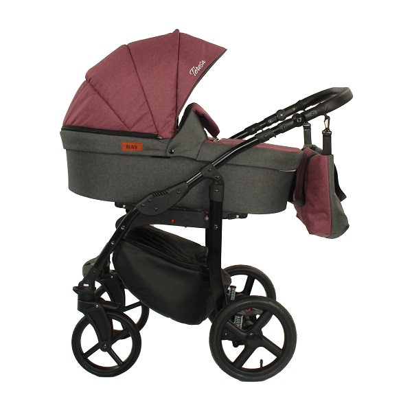 Детская коляска Ray Teresa Lux 2 в 1 - 5 бордовый графит