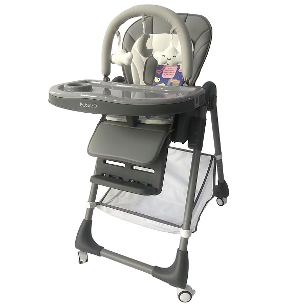 Стульчик для кормления BubaGo Amelia - светло-серый