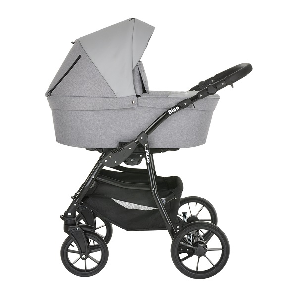 Детская коляска Pituso Nino 2 в 1 - Silver Mountain+Кожа Grey