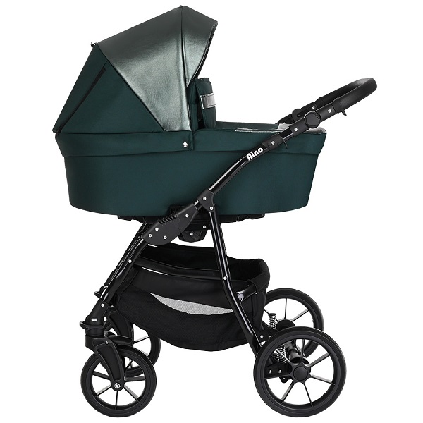 Детская коляска Pituso Nino 2 в 1 - Emerald mood +Кожа Metalic Emerald