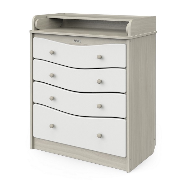 Комод пеленальный Атон Сириус Kristoff - ясень шимо/белый