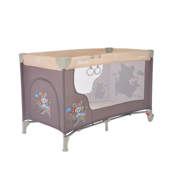 Манеж-кровать Pituso Florecita - бежевый