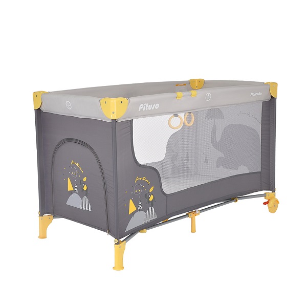 Манеж-кровать Pituso Florecita - серый