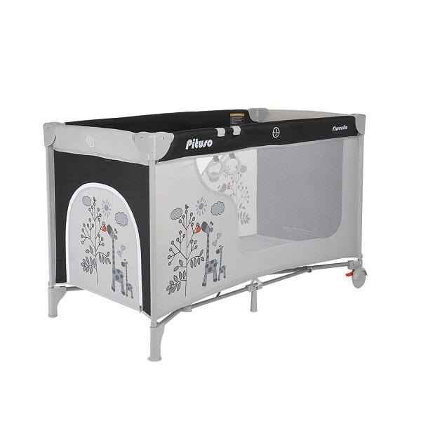 Манеж-кровать Pituso Florecita - черный