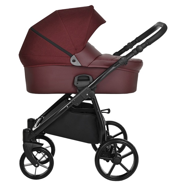 Детская коляска Tutis NOVO 2 в 1 - кожа burgundy