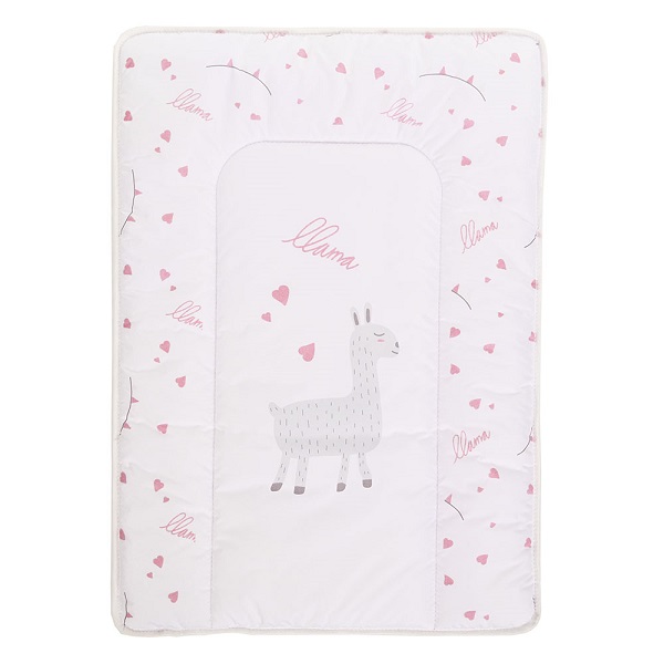 BAMBOLA Матрасик для пеленания Люкс 50х70 - лама на белом