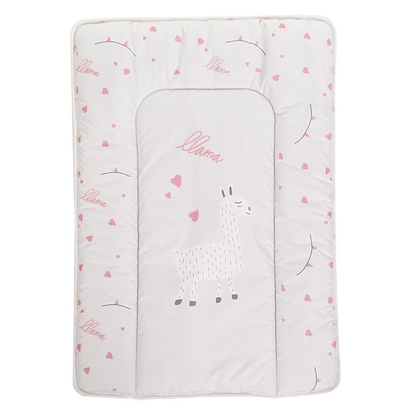 BAMBOLA Матрасик для пеленания Люкс 50х70 - лама на сером