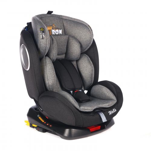 Детское автокресло Tron Wells Isofix - grey shield