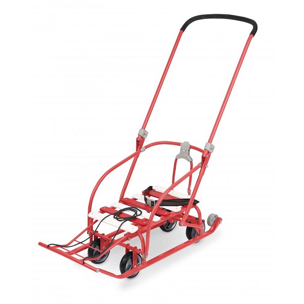 Санки Ника Nikki 3 /складная спинка и ручка/ - красный