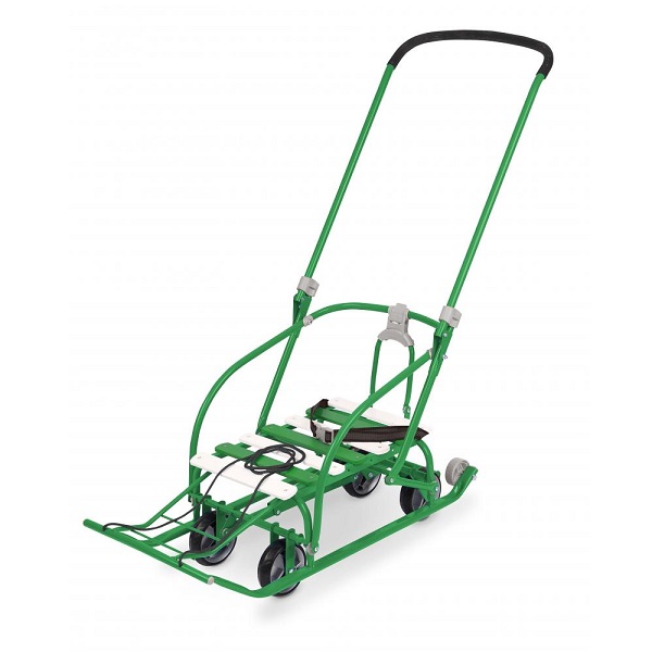 Санки Ника Nikki 3 /складная спинка и ручка/ - зеленый