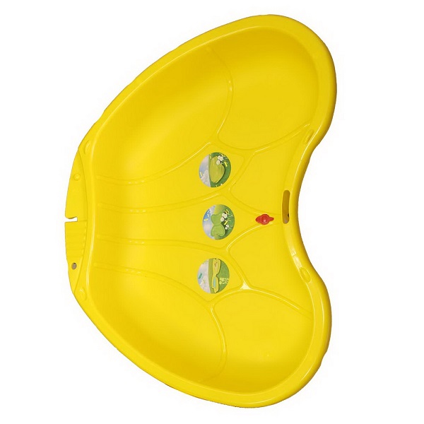 Песочница-бассейн Крыло Бабочки (1 половина) 112*88*18 см Пластик Игрушка - желтый