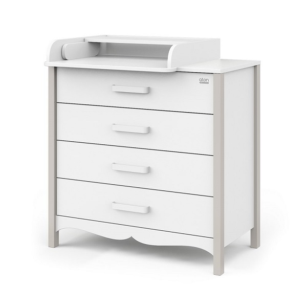 Комод пеленальный Атон Felix - кашемир-белый