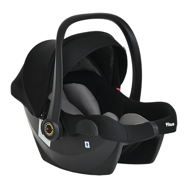 Автокресло-переноска Pituso Santiso - черный-серый