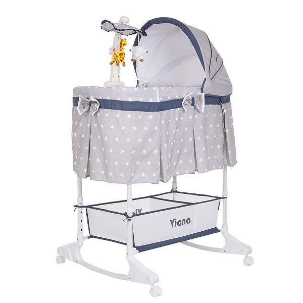 Колыбель Pituso Viana 3 в 1 - stars grey