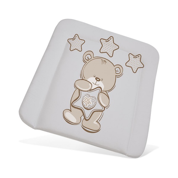 BoomBaby Мягкая накладка на комод 65*55 см (дюспо) - карапуз серый