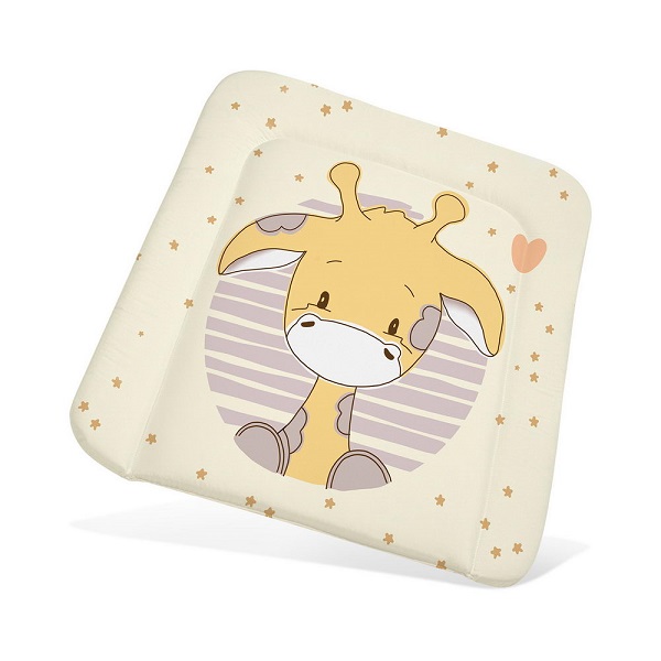 BoomBaby Мягкая накладка на комод 65*55 см (дюспо) - жирафик желтый