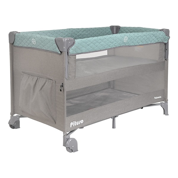 Манеж-кровать Pituso Valencia - mint-grey