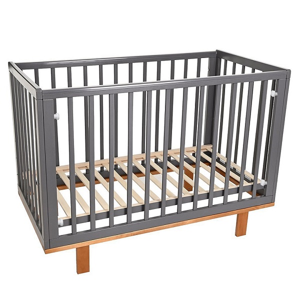 PITUSO Кровать детская Mirage БЫСТРОСЪЕМНАЯ СТЕНКА - графит-бук