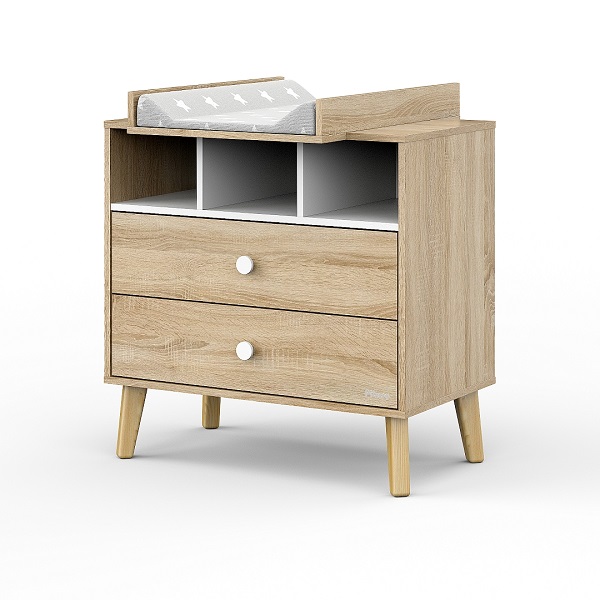 PITUSO Комод Kids Luxor - дуб сонома-белый