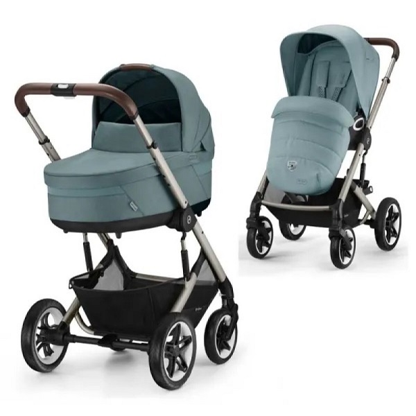 Детская коляска Cybex Talos S Lux 2 в 1 - sky blue