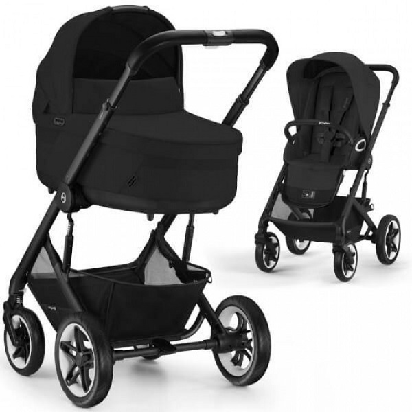 Детская коляска Cybex Talos S Lux 2 в 1 - moon black
