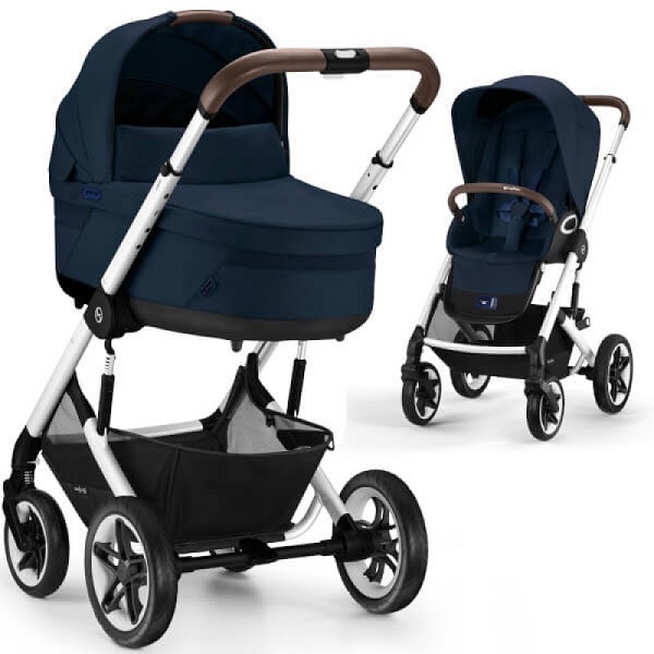 Детская коляска Cybex Talos S Lux 2 в 1 - ocean blue