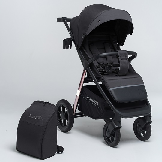 Прогулочная коляска BubaGo Bass Chrome - темно-серый