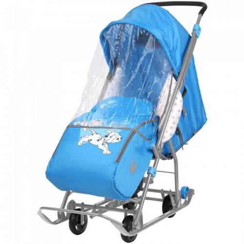 Санки-коляска Ника Disney Baby 1 - долматинец голубой