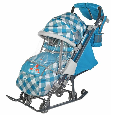 Санки-коляска Ника Детям 7-4 - капри