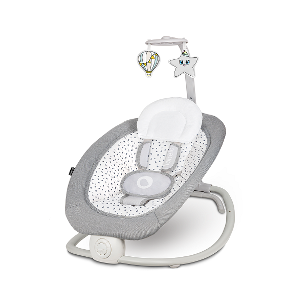 Шезлонг-качели Lionelo Pascal - grey dove