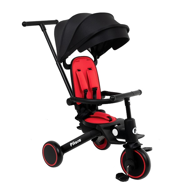 Детский велосипед Pituso Leve Pro складной - красный