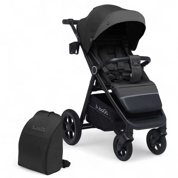 Прогулочная коляска BubaGo Bass /алюминиевая рама/ - темно-серый
