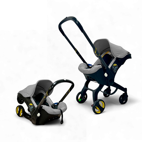 Коляска-автокресло BubaGo Mirco 4 в 1 - серый