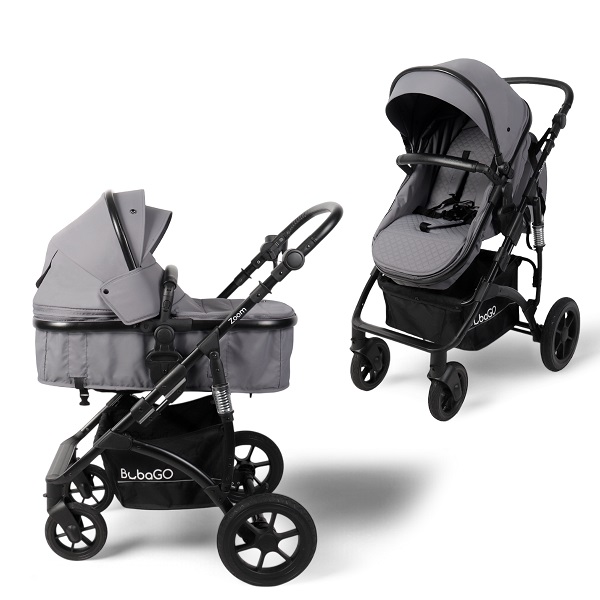 Коляска-трансформер BubaGo ZOOM - темно-серый