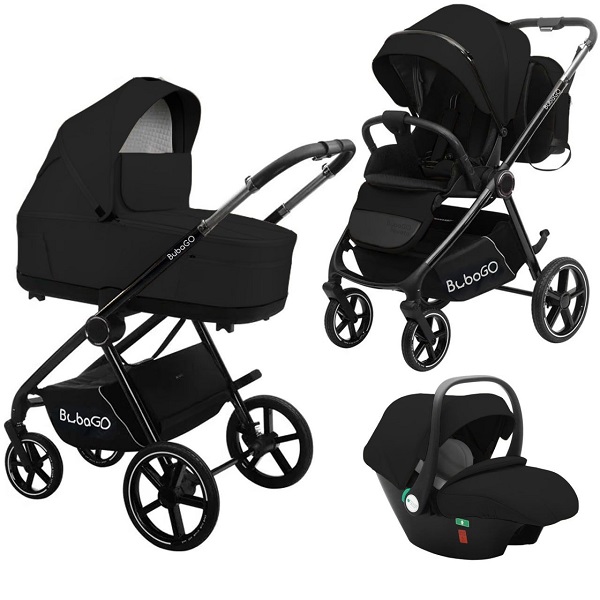 Детская коляска BubaGo Niveta 3 в 1 - черный